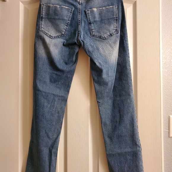 Anine Bing Straight Leg Frayed Jeans - Picture 3 of 6